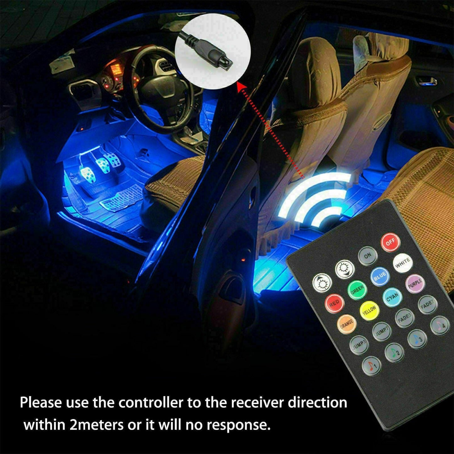 RGB Car LED Strip For Footwell