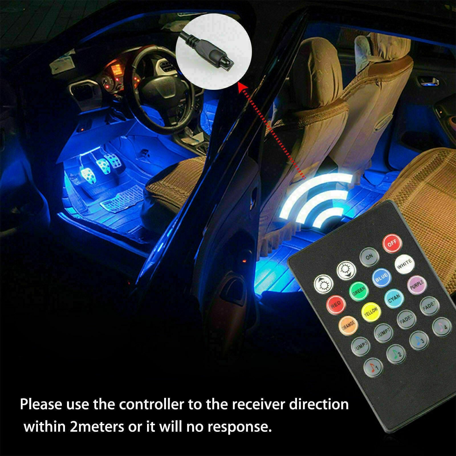 RGB Car LED Strip For Footwell