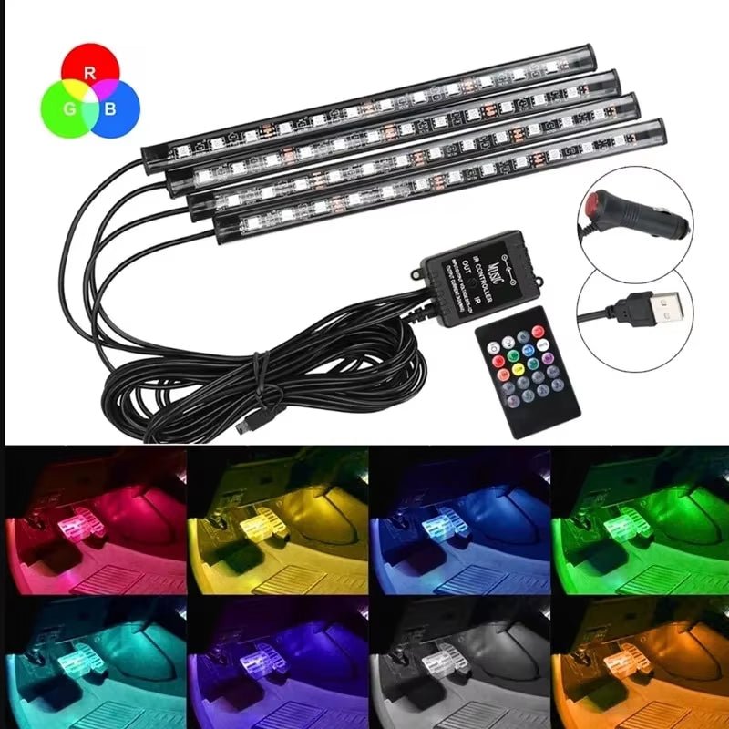 RGB Car LED Strip For Footwell