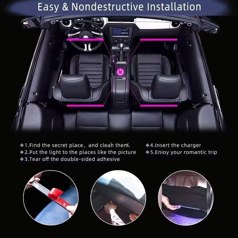 RGB Car LED Strip For Footwell